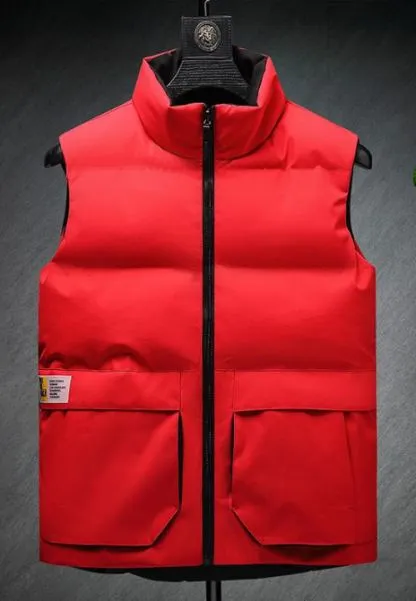 Padded vest, red