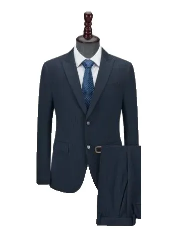 Suit with fabric detail
