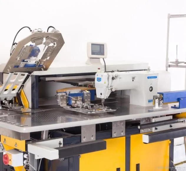 Automatic template sewing