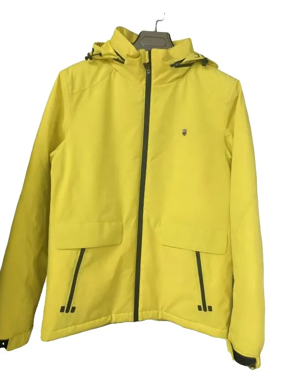 Hooded rain jacket, yellow
